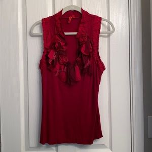 Anthropologie One September Red Top.